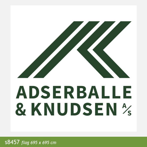 Firmaskilt Adserballe & Knudsen